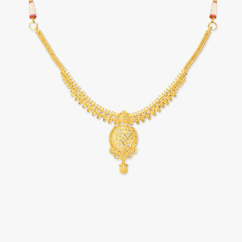 Echo Medallion Gold Necklace