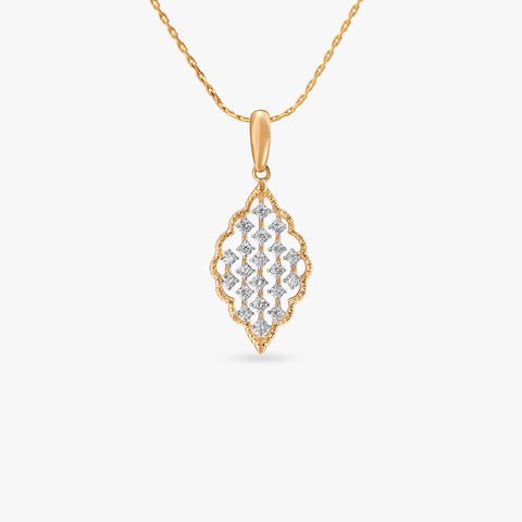 Lattice Luxe Diamond Pendant