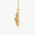 Enchanted Floral Radiant Emerald and Ruby Pendant and Earrings Set,,hi-res image number null