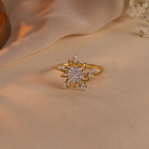 Garden Glow Gold & Diamond Finger Ring