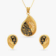 Glamorous Teardrop Pendant and Earrings Set,,hi-res image number null