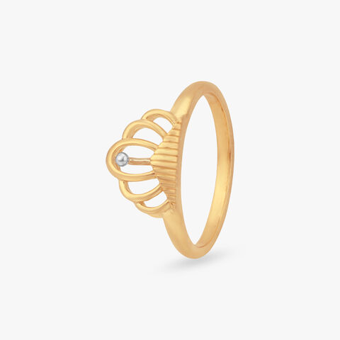 Royal Halo Gold Ring
