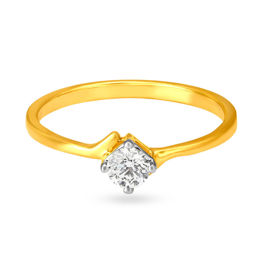 Single stone diamond ring tanishq top