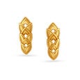 Triple Link Gold Stud Earrings,,hi-res image number null