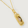 Enchanted Transformation 18KT Chain White Moon Stone  Pendant with chain,,hi-res image number null