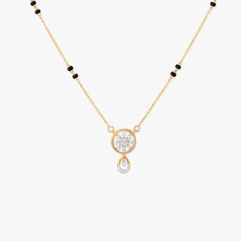 Orbit Bloom Diamond Mangalsutra
