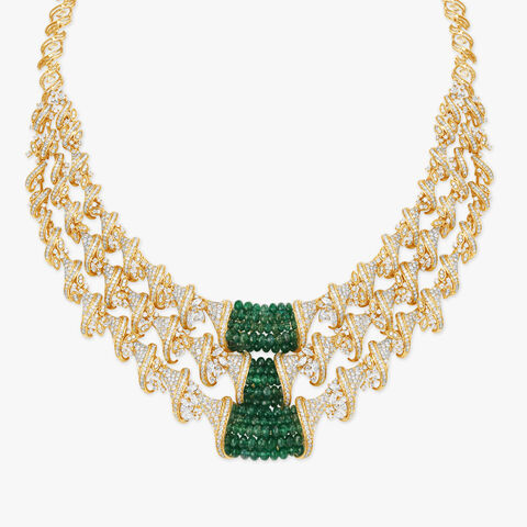 Verdant Vibration Diamond Necklace Set