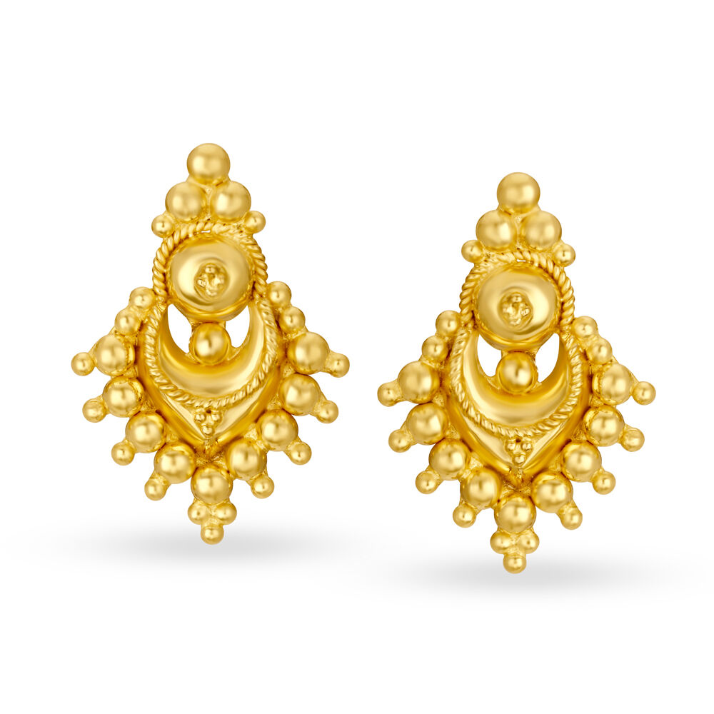 Tanishq online on sale gold earrings