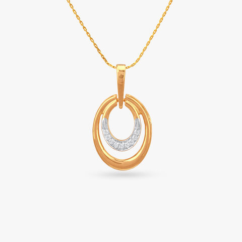 Celestial Loop Diamond Pendant
