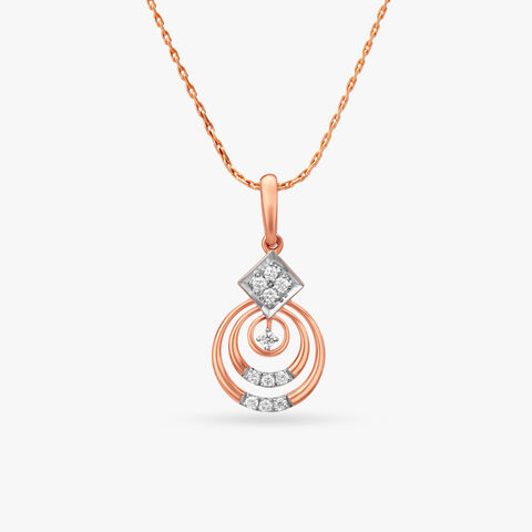 Twist Of Elegance Diamond Pendant
