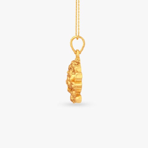 Sacred Ganesha Gold Pendant