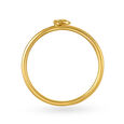 Letter K 14KT Yellow Gold Initial Ring,,hi-res image number null