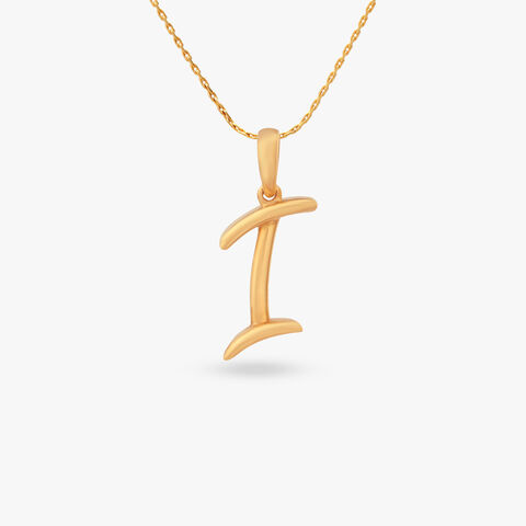 Signature I Gold Pendant