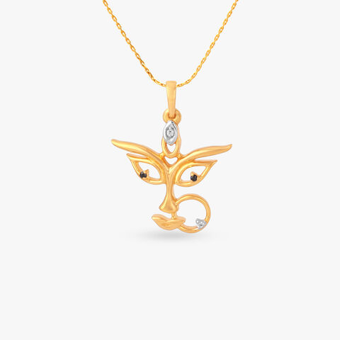 Om Shakti Gold Pendant