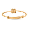 Mamma Mia 14 KT Yellow Gold Little Feet  Bangle for Kids,,hi-res image number null