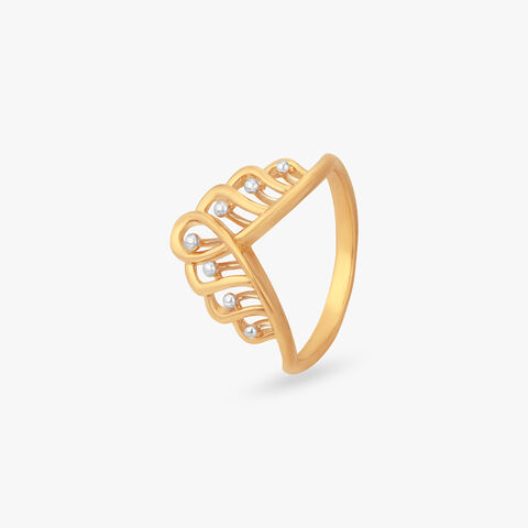 Ornate Arch Gold Ring