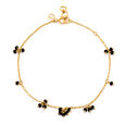 Mia Sutra DIY with Black Bunch Beads Multiple Stacking Charm Bracelet,,hi-res image number null