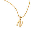 Letter Perfect 'N' Gold Pendant,,hi-res image number null