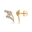 Splendid Floral Diamond Earrings,,hi-res image number null