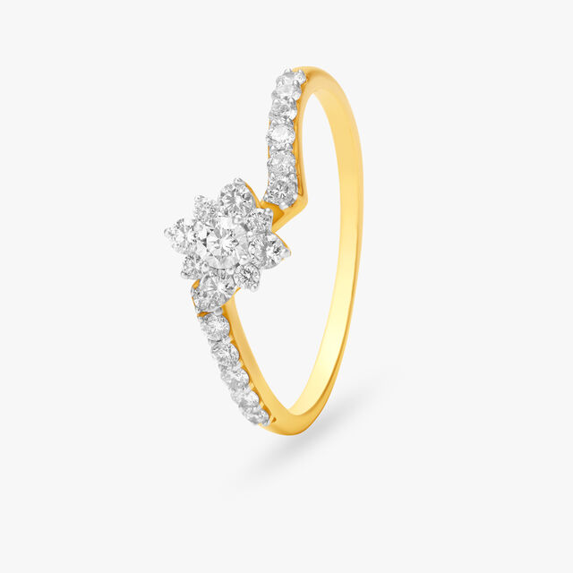 Gorgeous Floral Diamond Ring,,hi-res image number null