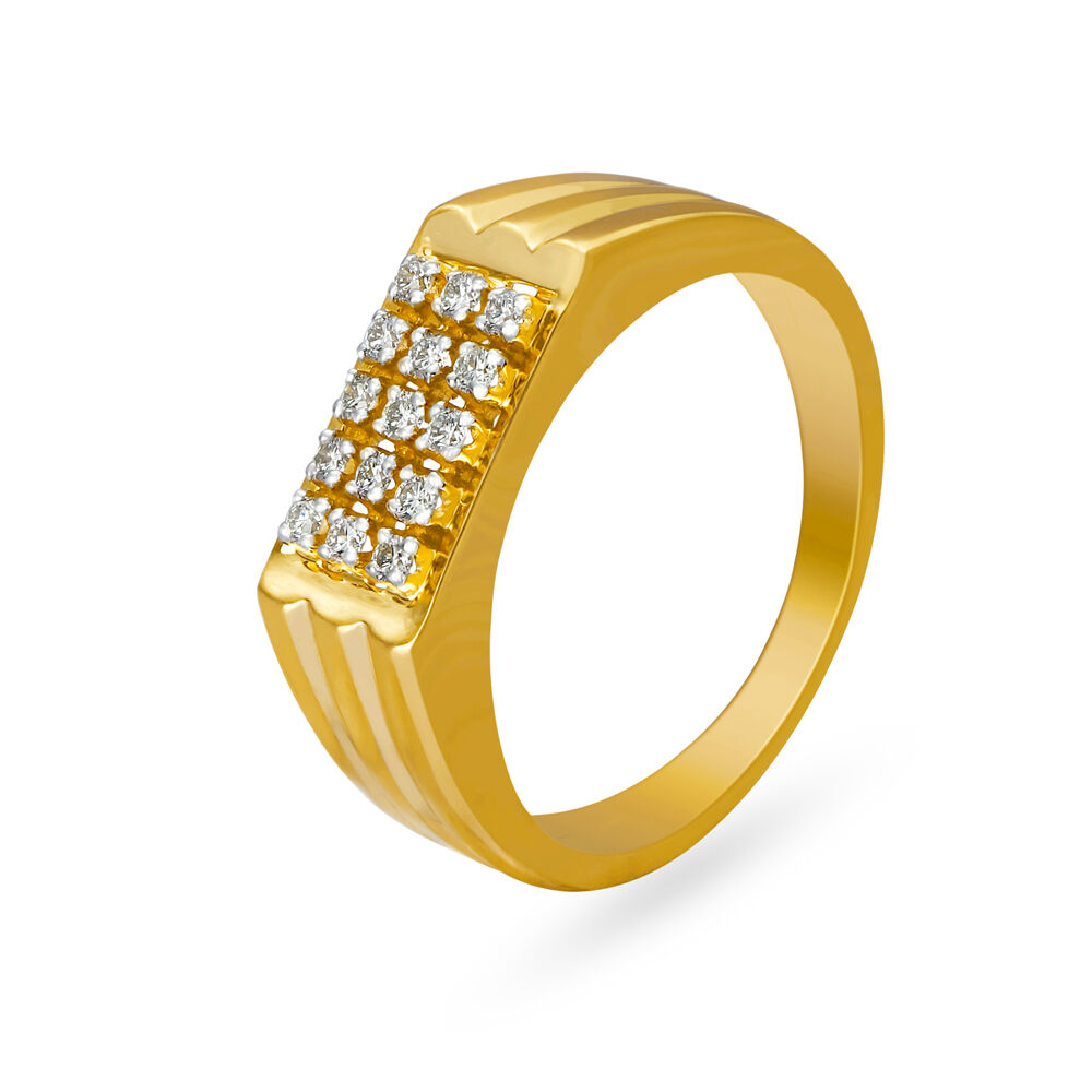 Stylish Layered Gold Ring for Men