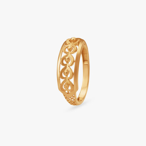 Twisted Vines Gold Ring