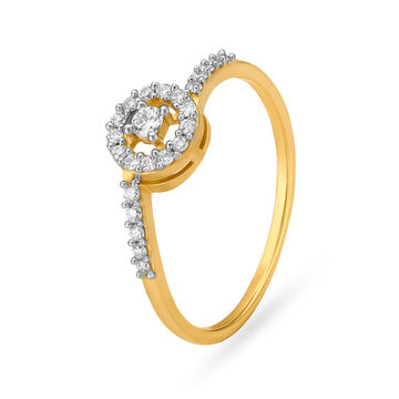 Contemporary Line Diamond Ring