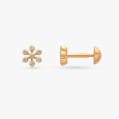 Radiant Diamond Stud Earrings