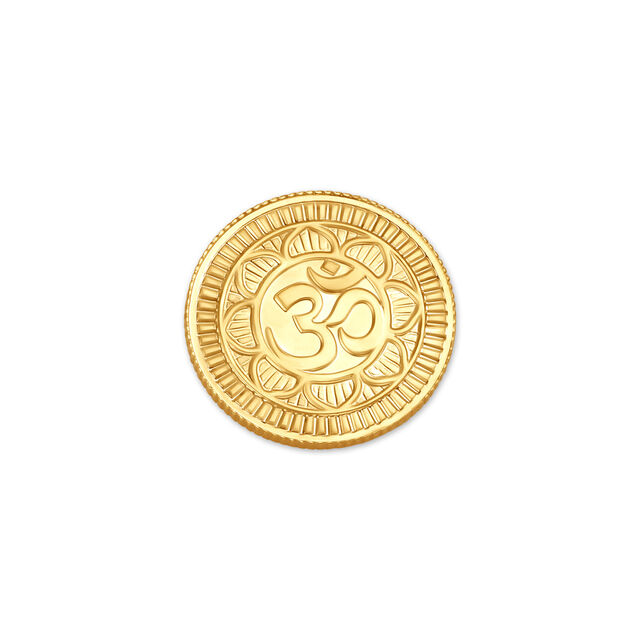 Om Motif 22 Karat 10 Gram Gold Coin,,hi-res image number null