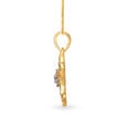 Entrancing 18 Karat Yellow Gold And Diamond Floral Pendant,,hi-res image number null