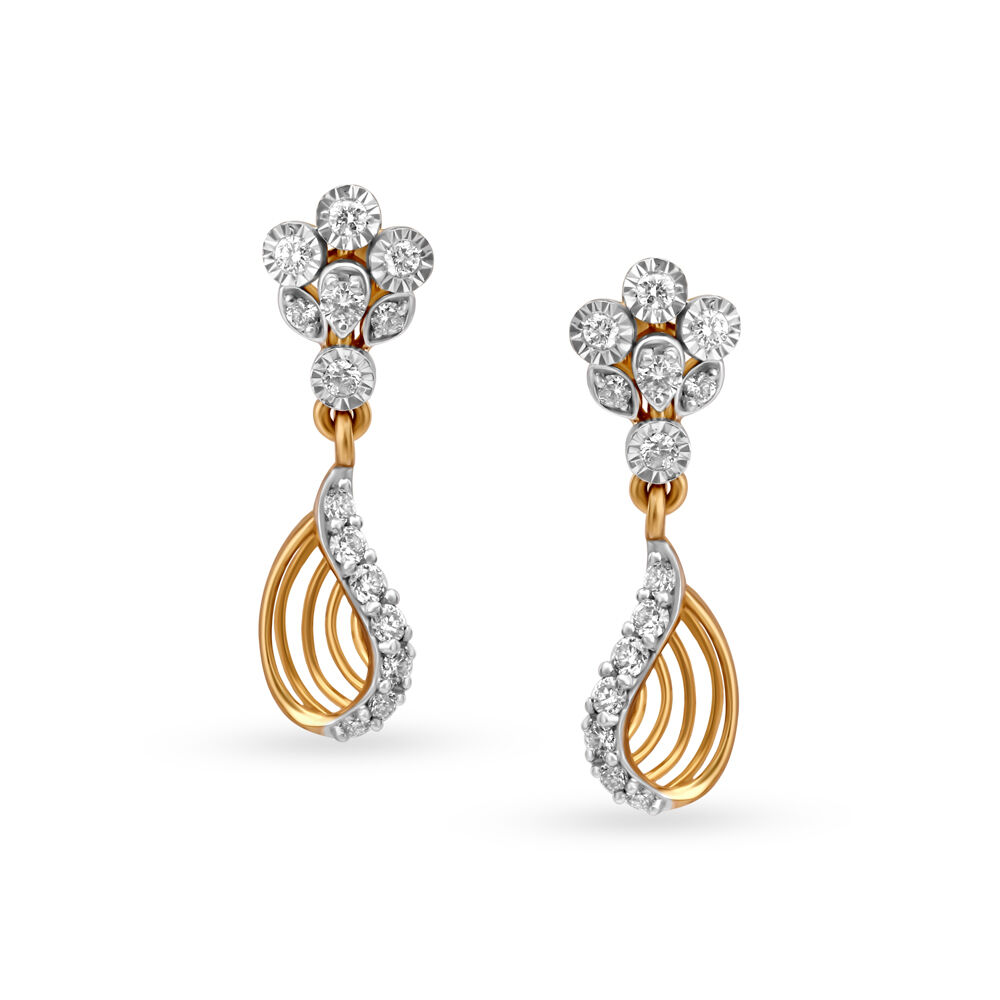 14K White Gold Halo Lab Created Diamond Stud Earrings (0.50 CTW - F-G /  VS1-VS2)