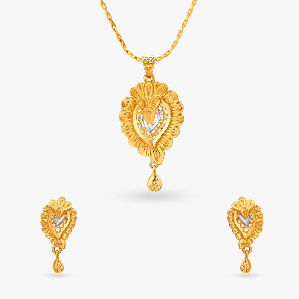 Tanishq gold pendant with price top