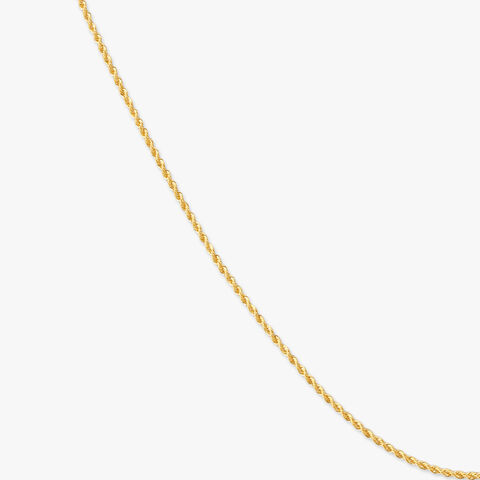 Sleek Rope Gold Chain