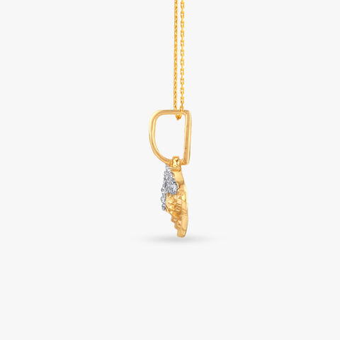 Petal Art Diamond Pendant