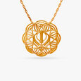 Graceful Ik Onkar Pendant,,hi-res image number null