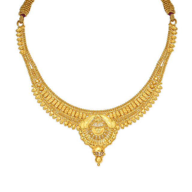 Radiant Enchanting Gold Necklace Set,,hi-res image number null