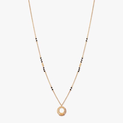 Filigree Halo Gold Mangalsutra