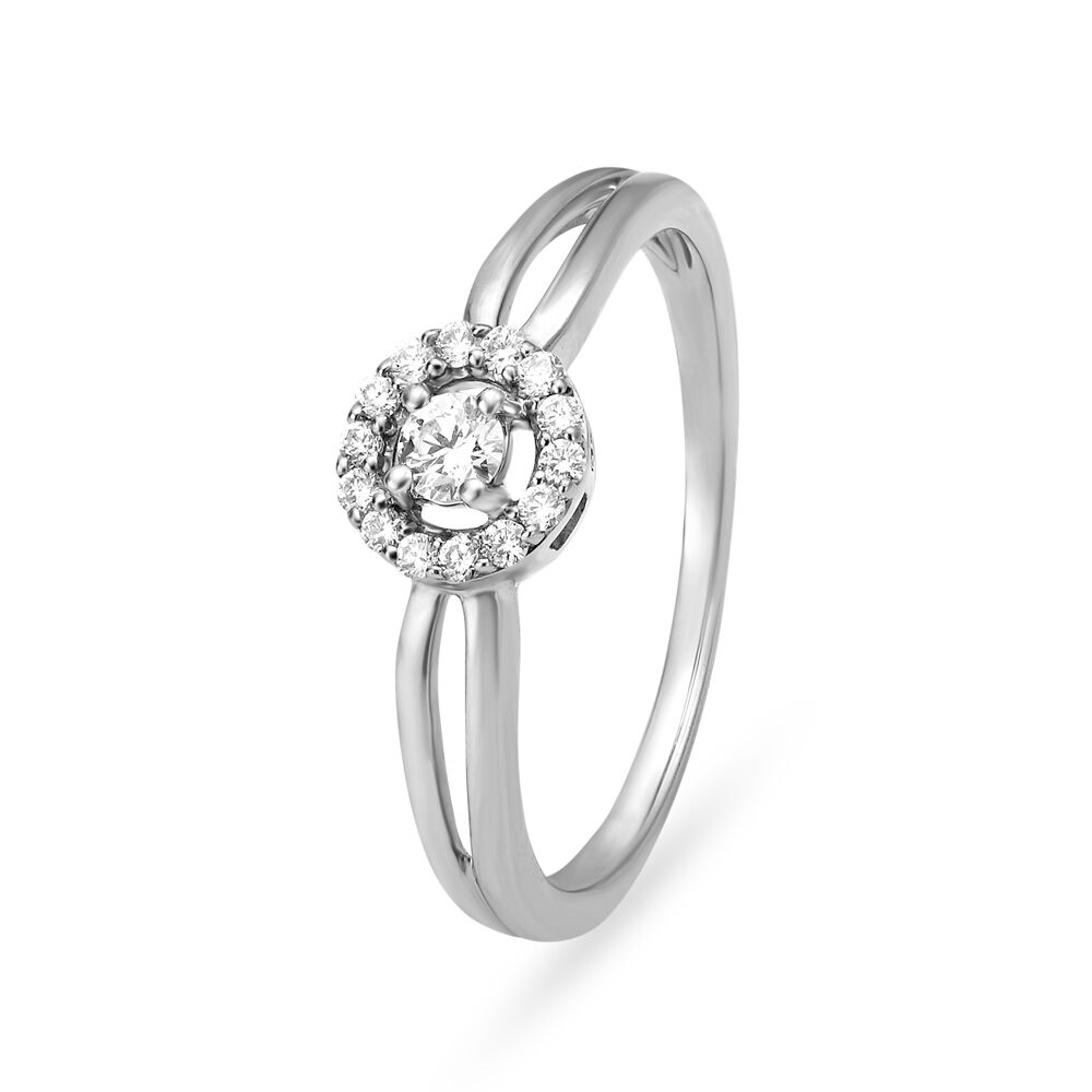 Elegant 950 Pure Platinum And Diamond Finger Ring