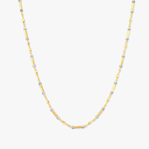 Swirl Link Gold Chain