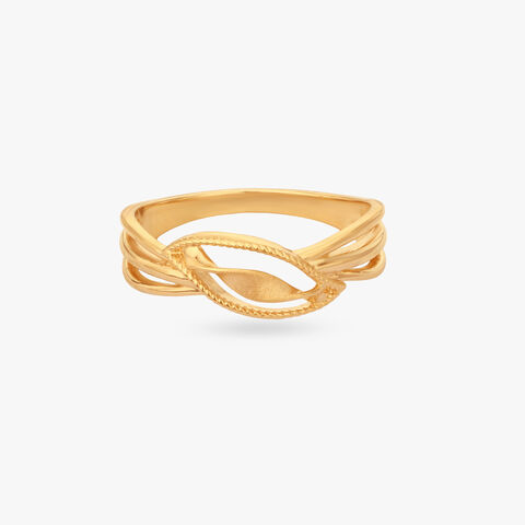 Braided Oval Gold Ring