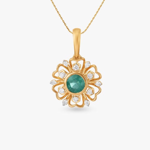Heritage Floral Diamond Pendant