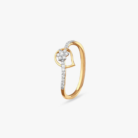 Artistic Floral Diamond Ring
