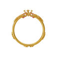 Attractive Emerald and Ruby Gold Kada Bangle,,hi-res image number null