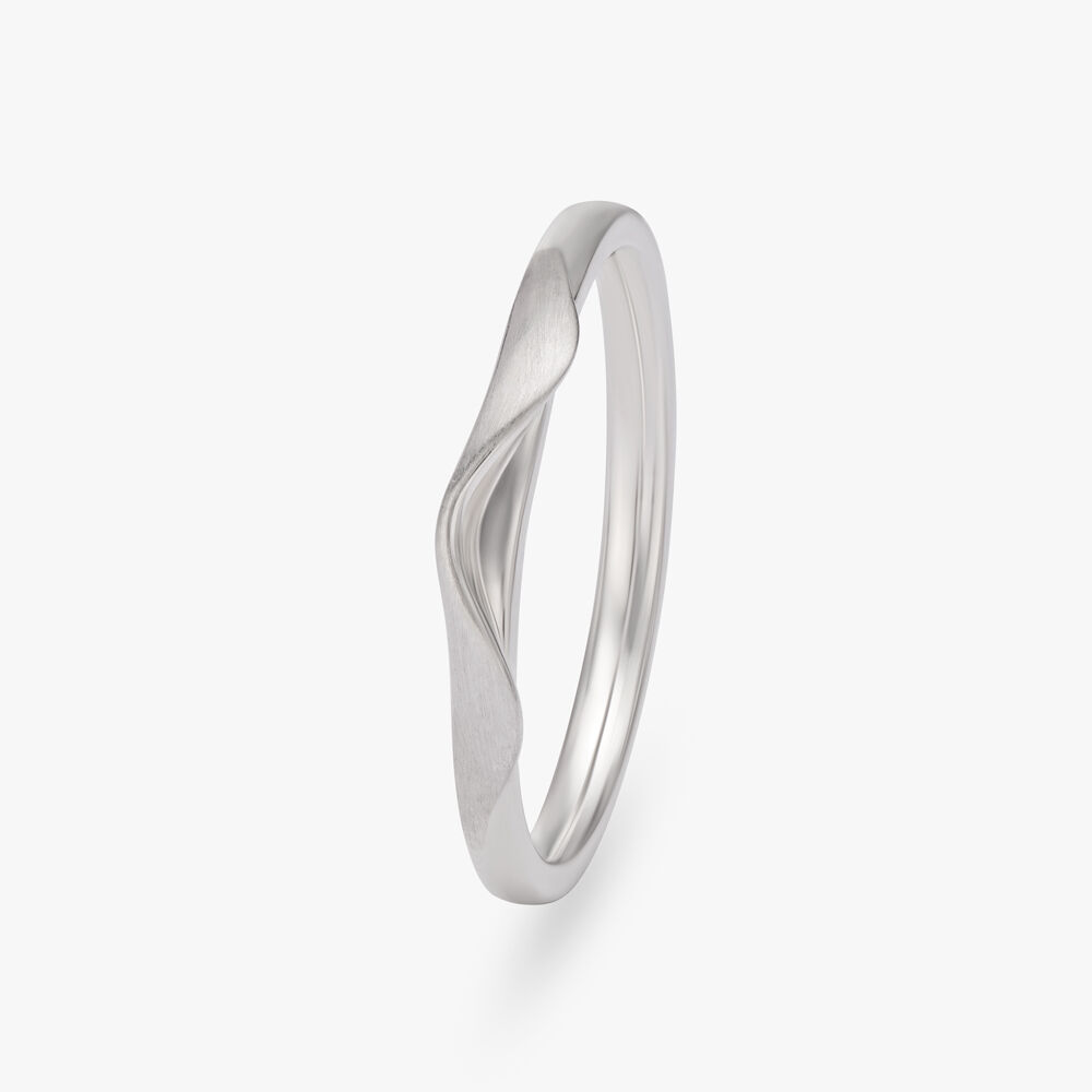 Buy Dainty White Platinum Finger Ring at Best Price | Tanishq UAE