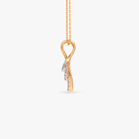 Flowline Spark Diamond Pendant
