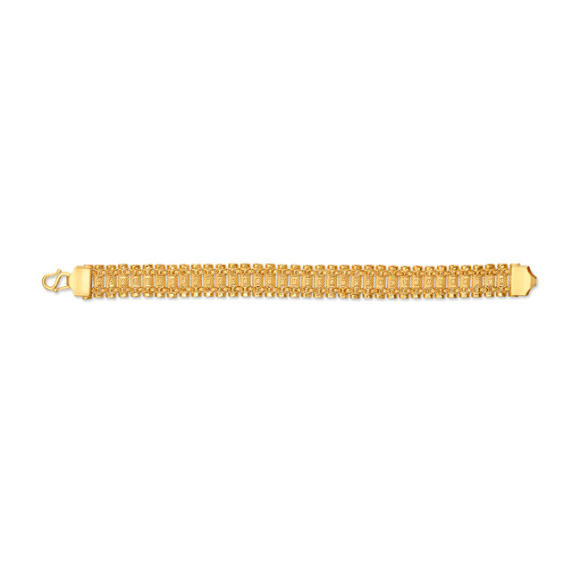 Striking Gold Bracelet for Men,,hi-res image number null