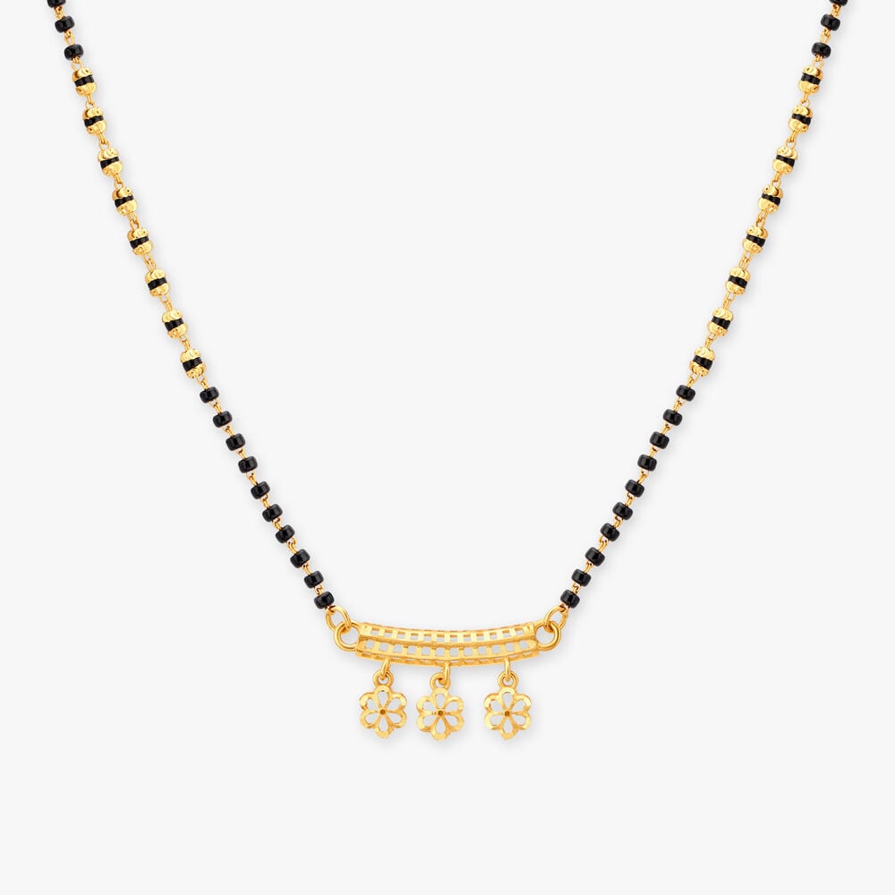 Mangalsutra design simple gold hot sale