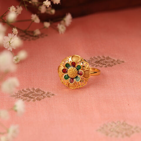 Blossom Power Gold Finger Ring