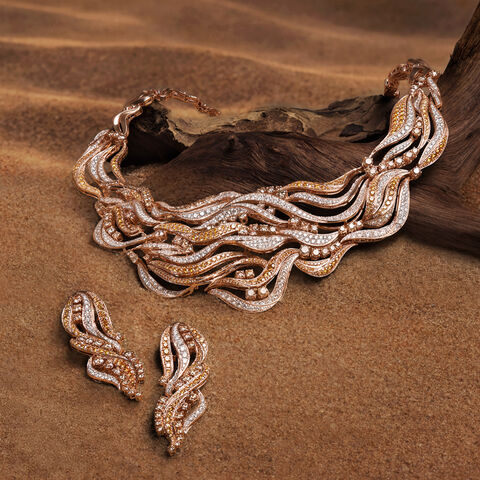 Mirage Tides Diamond Necklace Set