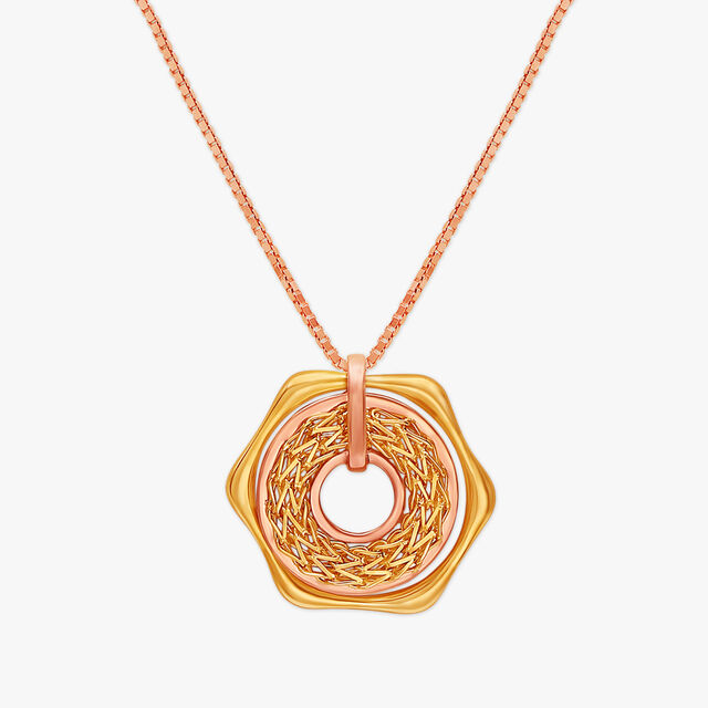 Eclectic Geometric Pendant with Chain,,hi-res image number null